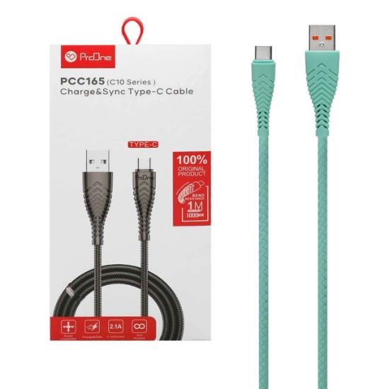 کابل تبدیل USB به USB-C پرووان مدل PCC165 طول 1 متر